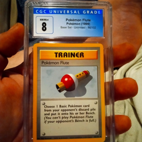 Vintage Base set pokemon Flute CGC SLAB - Picture 1 of 6